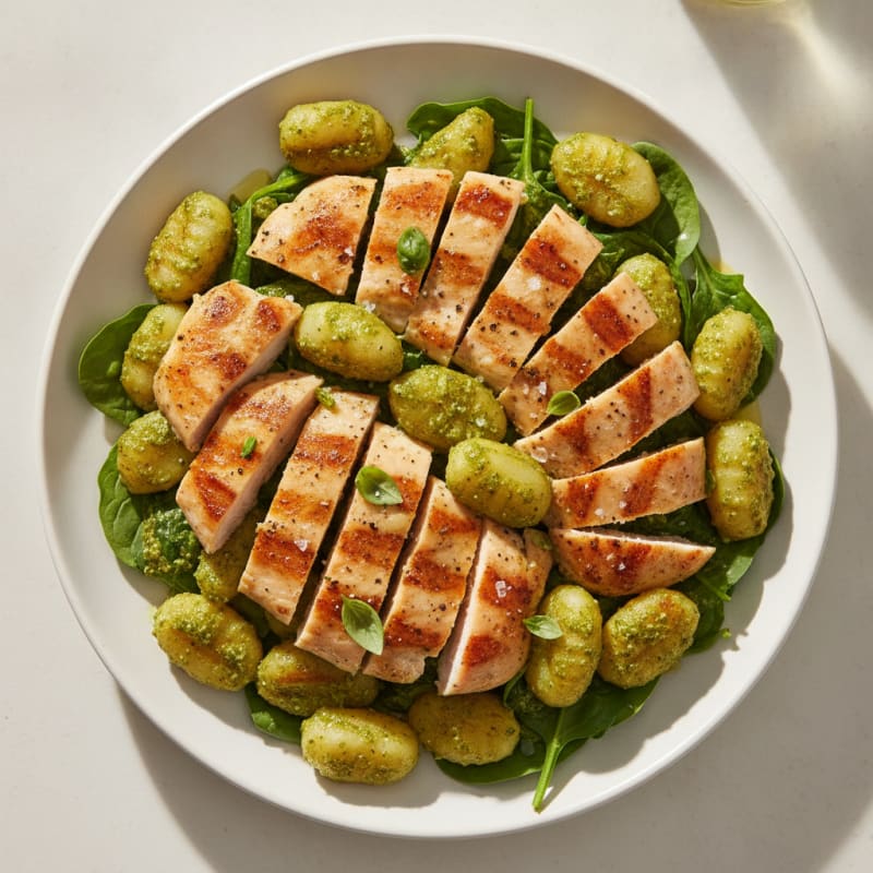 Pesto Chicken and Gnocchi Power Bowl