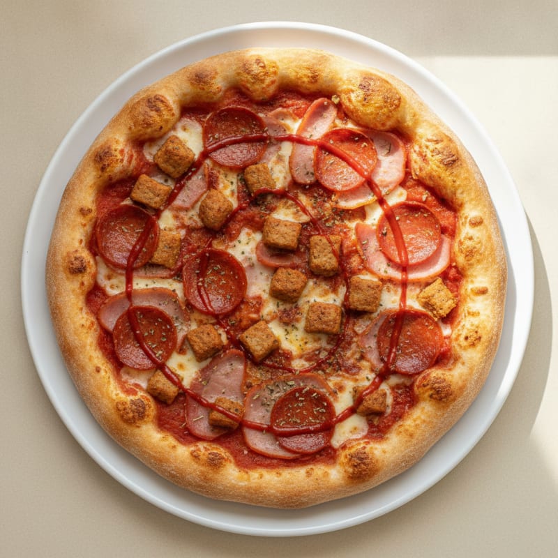 Stuffed Crust Meat Lovers Pizza