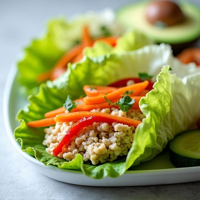 Fresh Spicy Tuna Lettuce Wraps