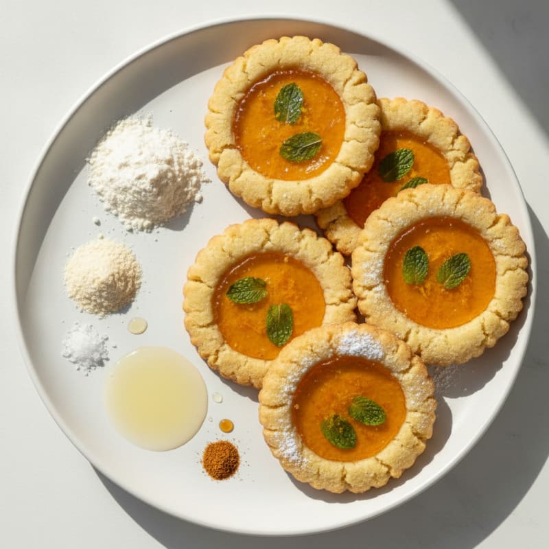Orange Blossom Mimosa Stained Glass Cookies