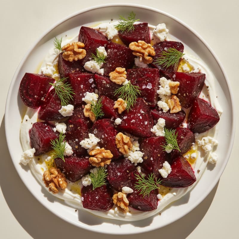 Roasted Beet and Feta Salad