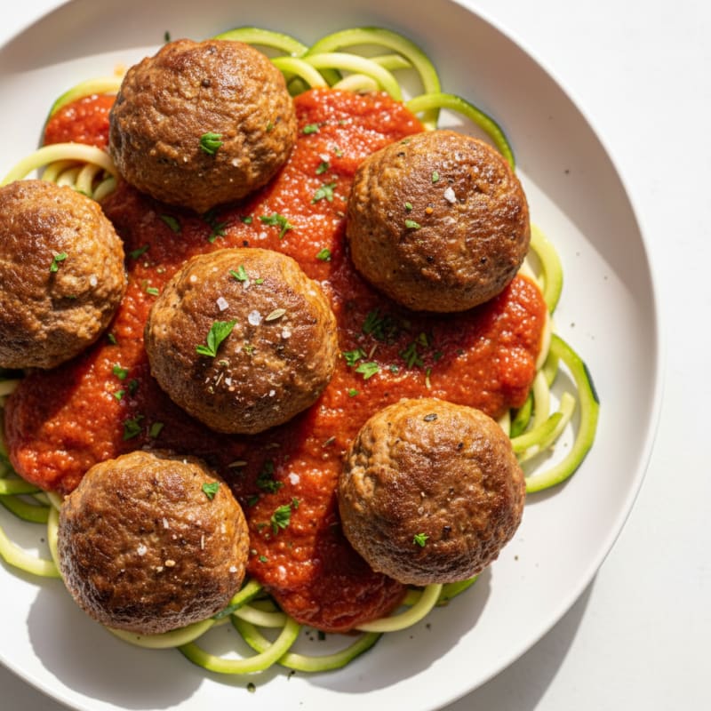 Classic Beef Meatballs in Marinara