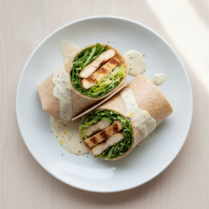 Chicken Caesar Salad Wraps