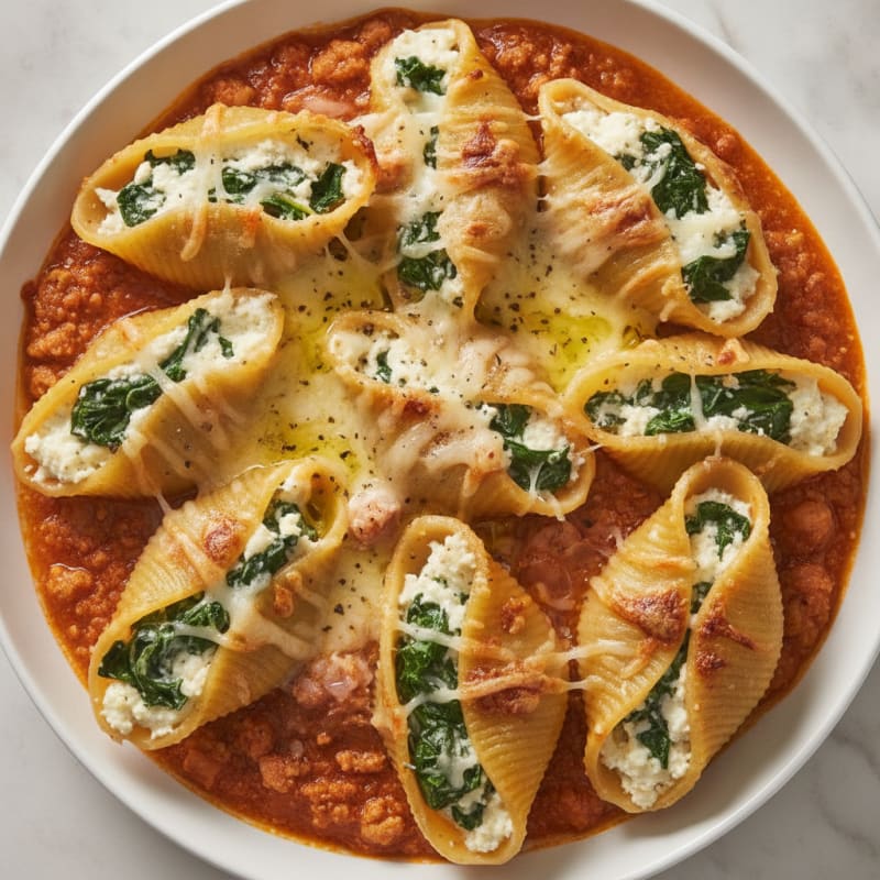 Spinach & Ricotta Stuffed Shells