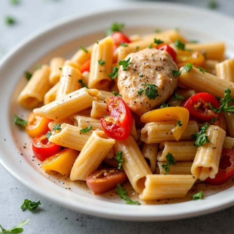 Creamy Cajun Chicken Pasta with Bell Peppers