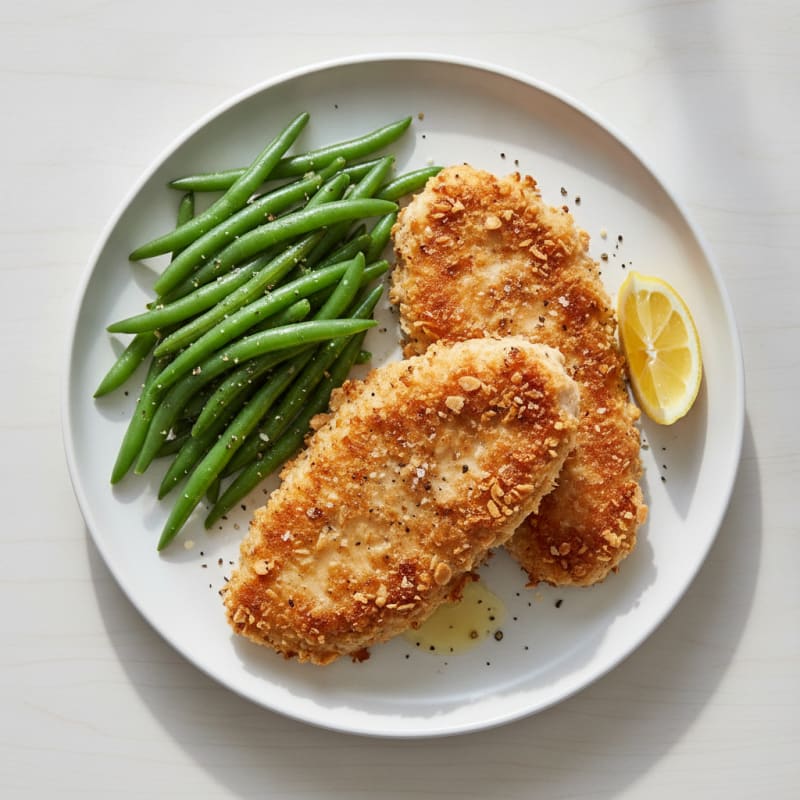 Almond Flour Crusted Chicken Cutlets