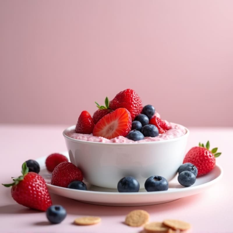Protein-Packed Vanilla Berry Mousse