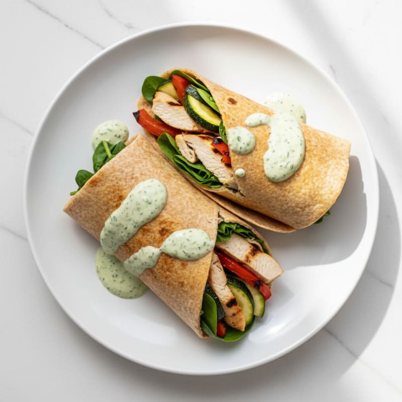 Grilled Chicken and Veggie Wrap