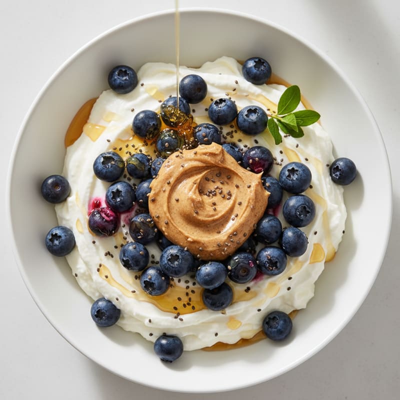 Silky Greek Yogurt Protein Pudding with Berries