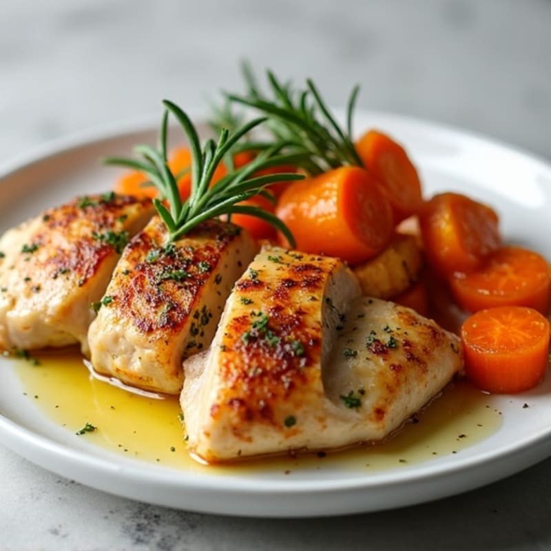 Herb-Roasted Chicken with Crispy Root Vegetables