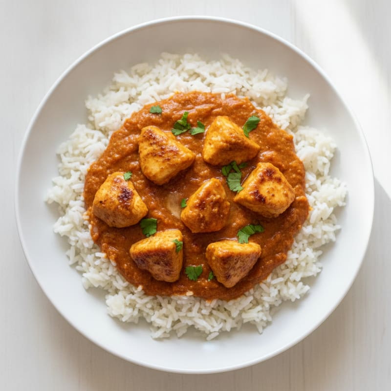 Spiced Butter Chicken with Basmati Rice