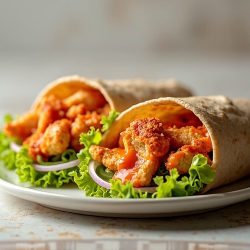 Crispy Buffalo Ranch Chicken Wrap