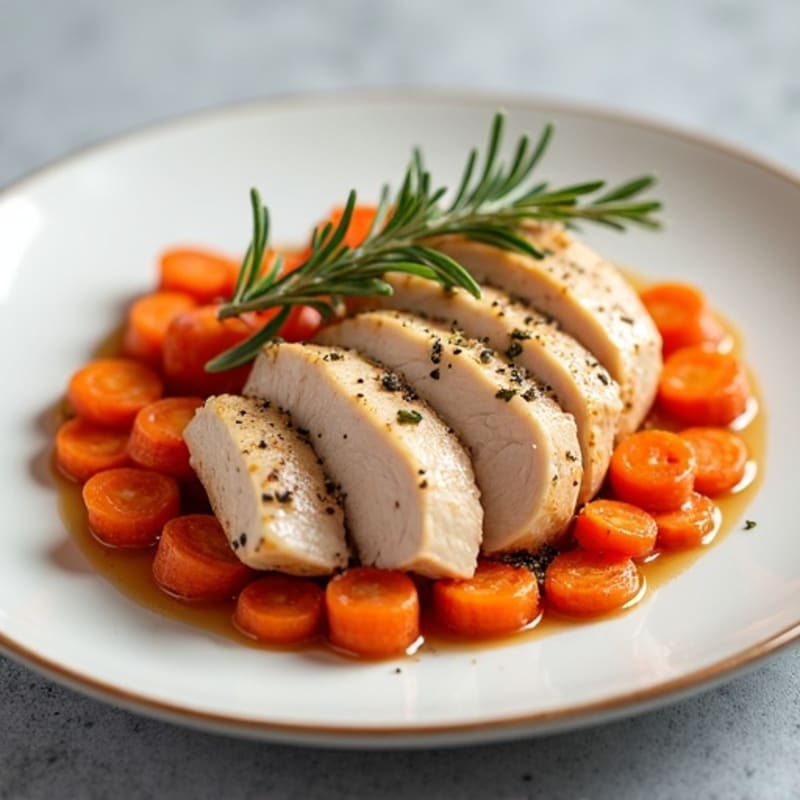 Roasted Turkey Breast with Roasted Carrots