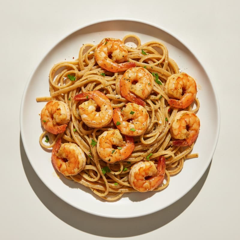 Garlic Butter Shrimp Scampi with Linguine