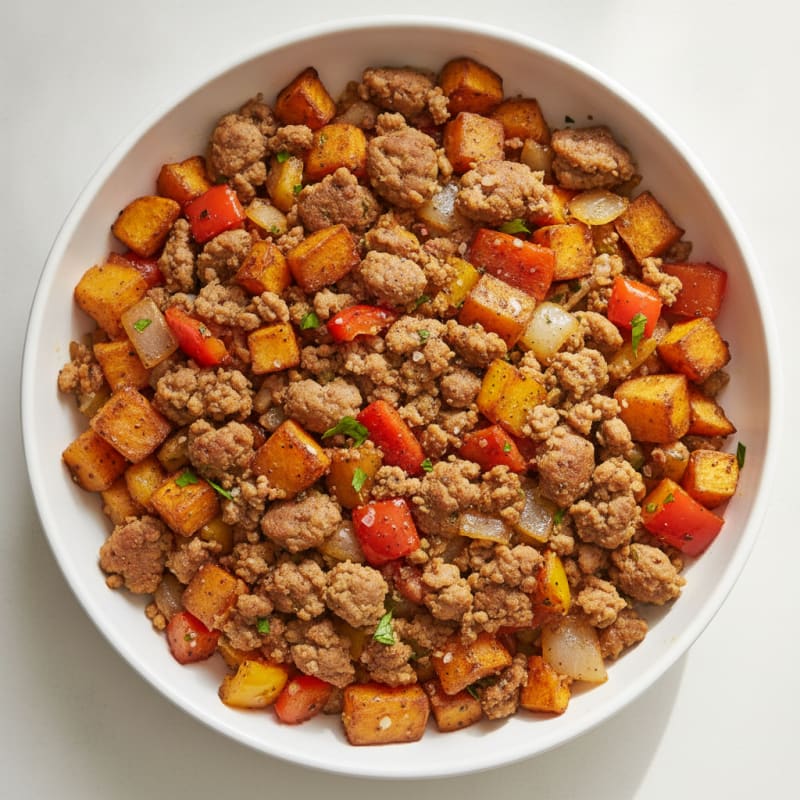 Hearty Sausage and Potato Hash