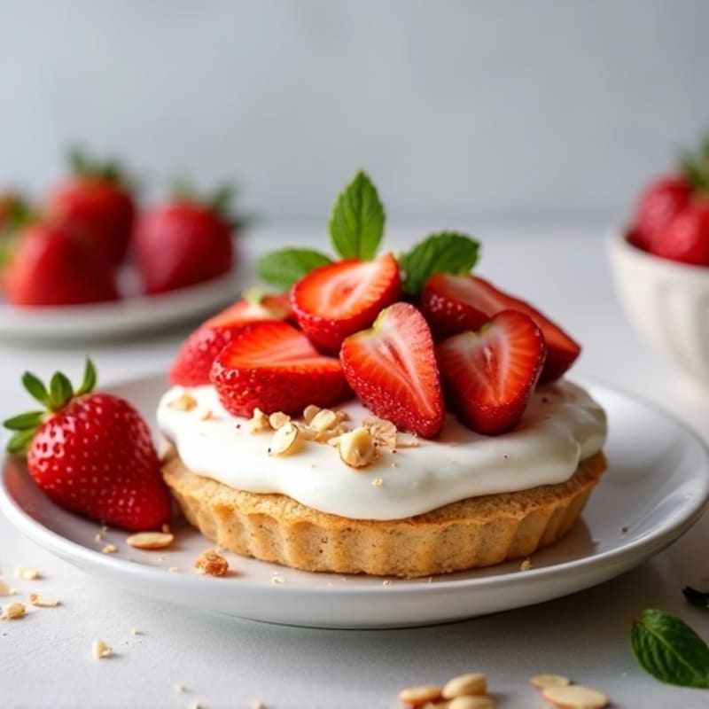 Protein-Packed Greek Yogurt Strawberry Shortcake