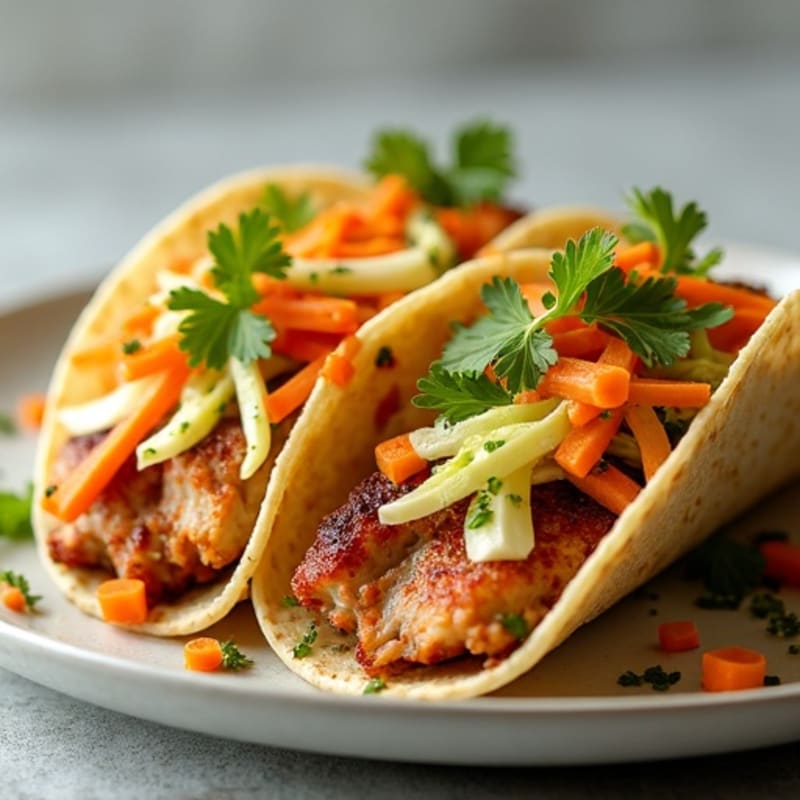 Crispy Slow-Cooked Pork Tacos with Fresh Cabbage Slaw