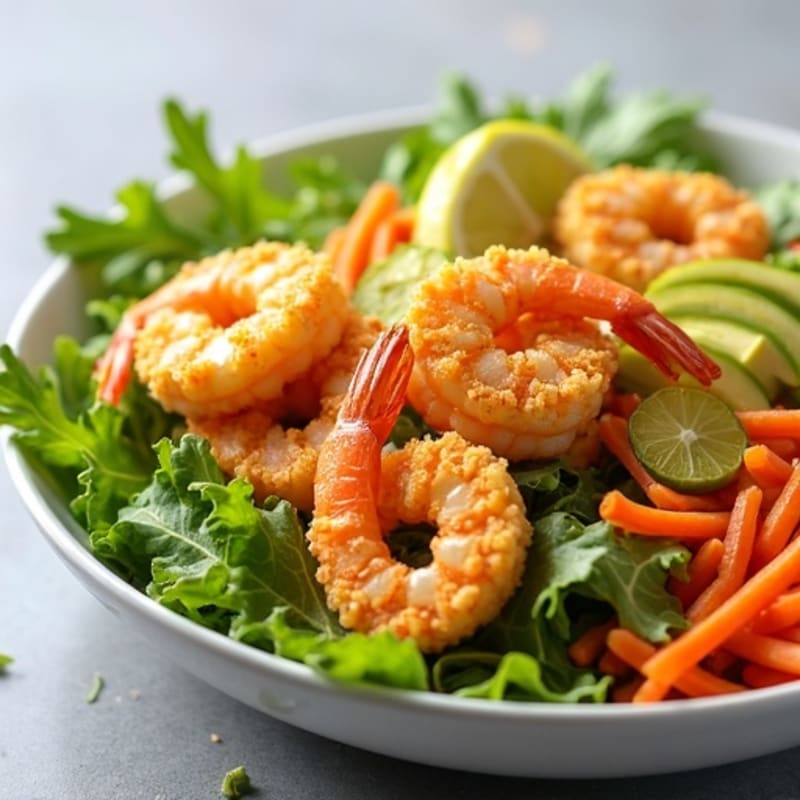 Crispy Citrus Shrimp Bowls with Fresh Slaw and Creamy Avocado