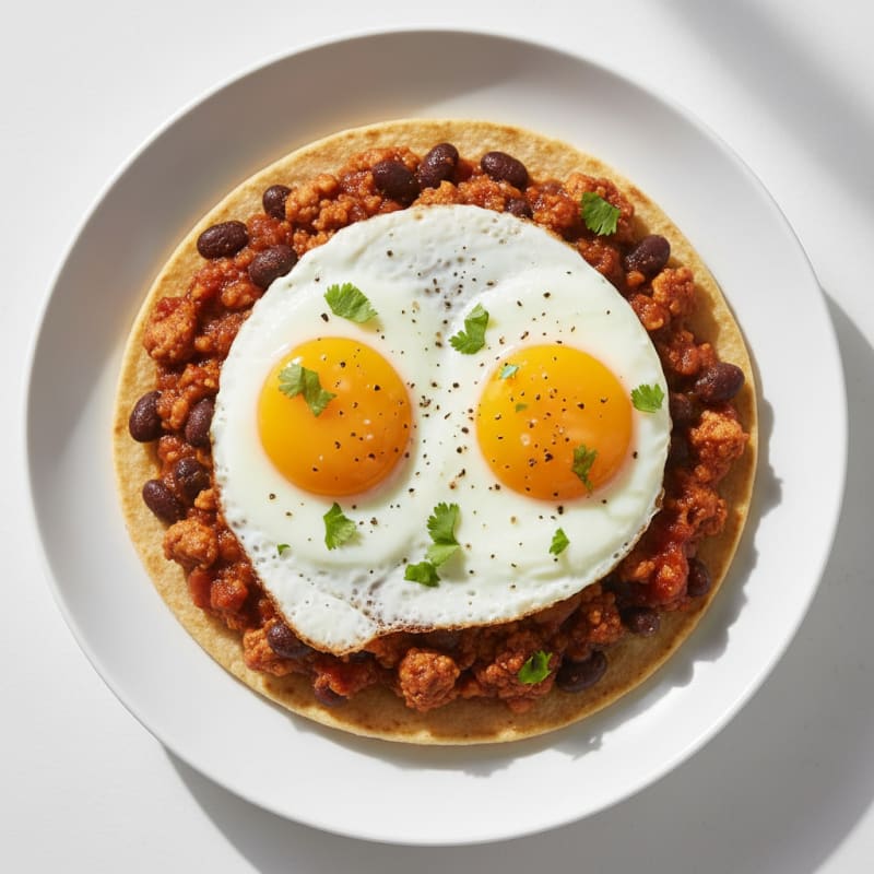 Smoky Chili Huevos Rancheros