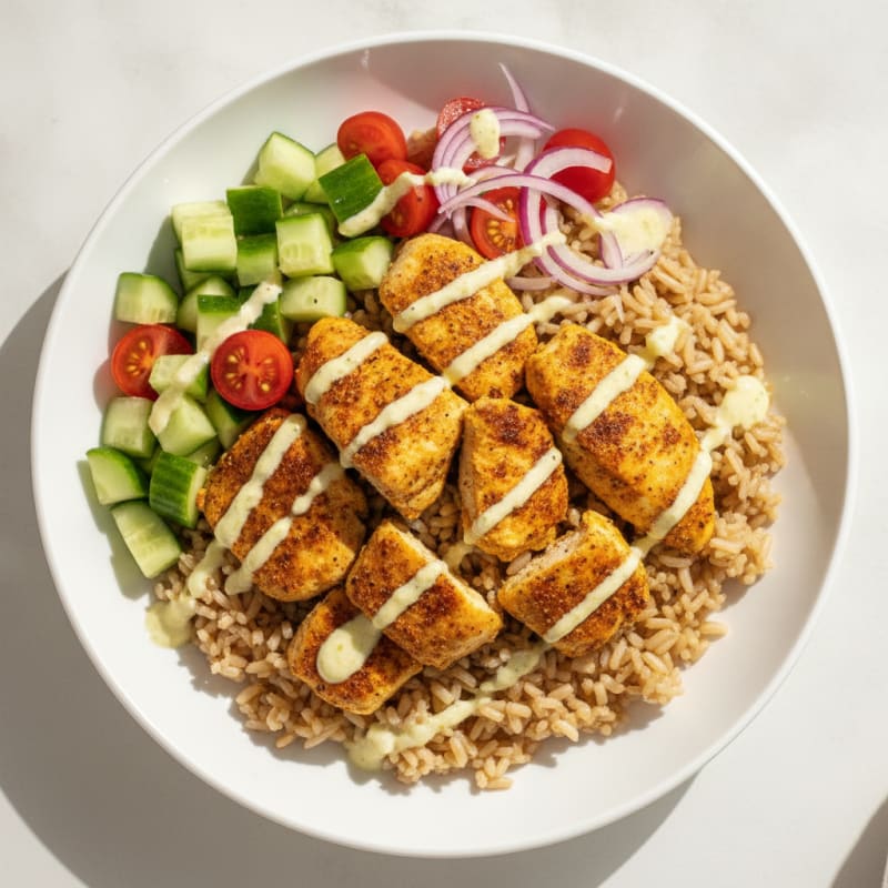 Chicken Shawarma Rice Bowl