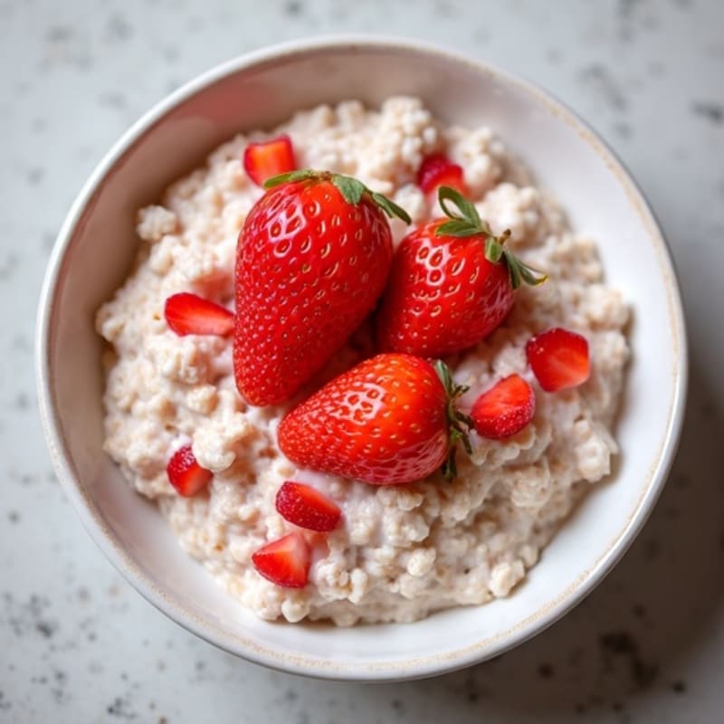 Creamy Strawberry Shortcake Overnight Oats