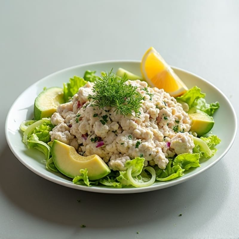 Creamy Tuna Salad with Crunchy Celery and Fresh Herbs