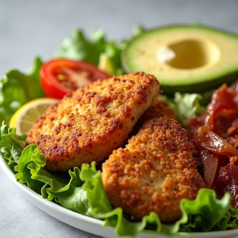 Crispy Chicken BLT Salad