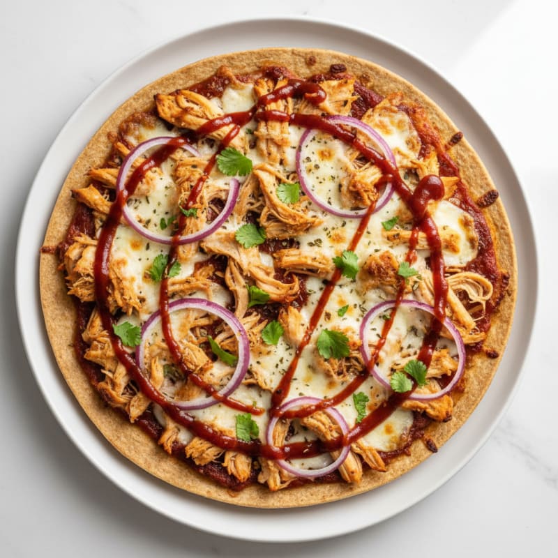 High-Protein BBQ Chicken Pizza