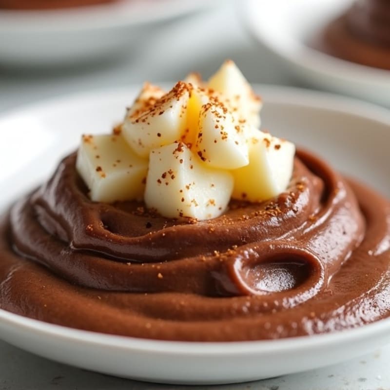 Silky Chocolate Protein Pudding with Chopped Egg Whites