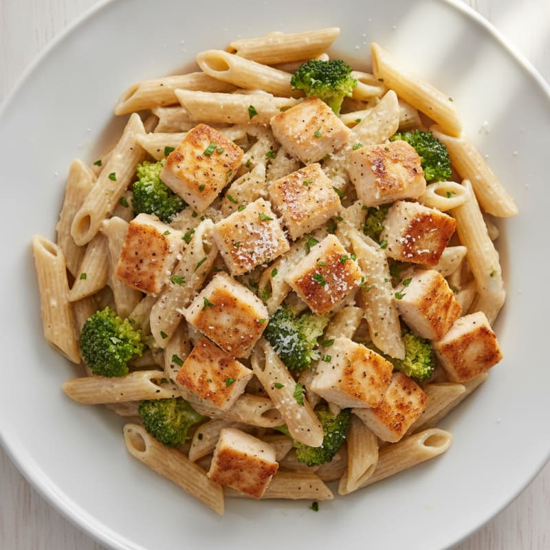Garlic Parmesan Chicken Alfredo Pasta