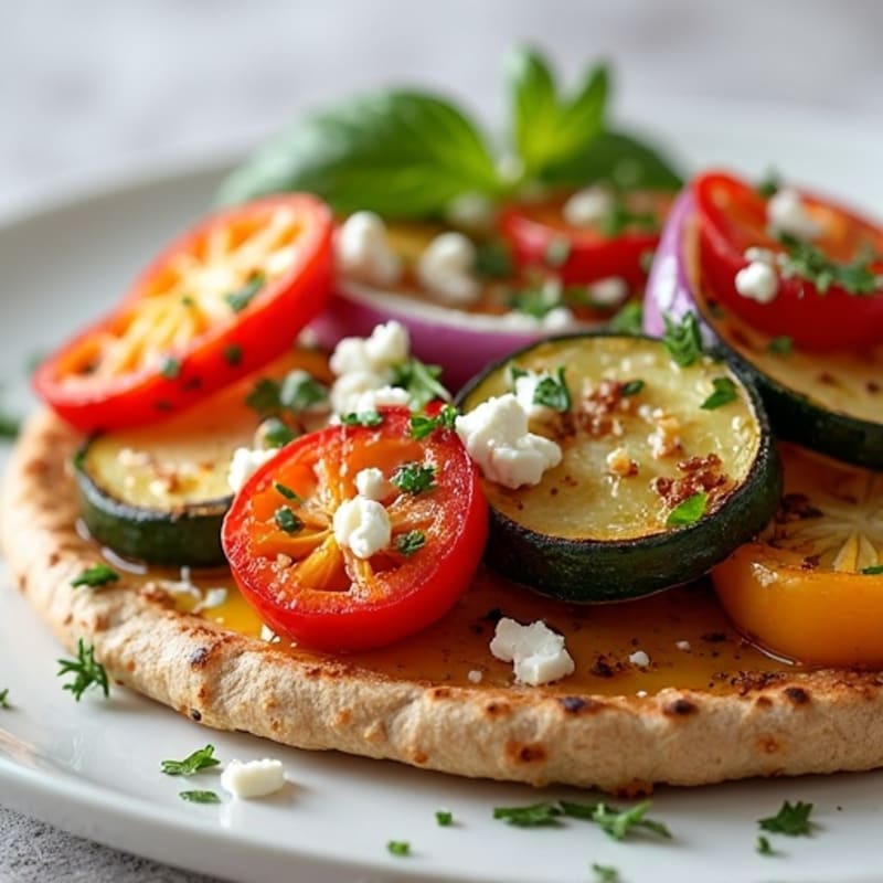 Crispy Roasted Vegetable Flatbread