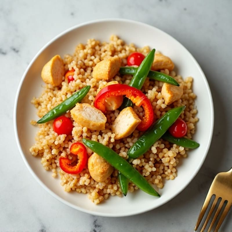 Cauliflower Rice Chicken Stir-Fry