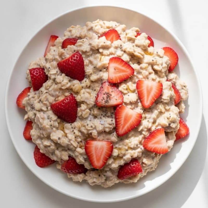 Strawberry Shortcake Overnight Oats