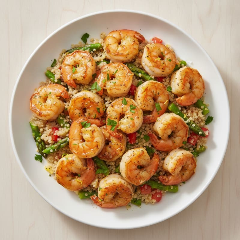 Lemon Herb Shrimp with Quinoa Pilaf
