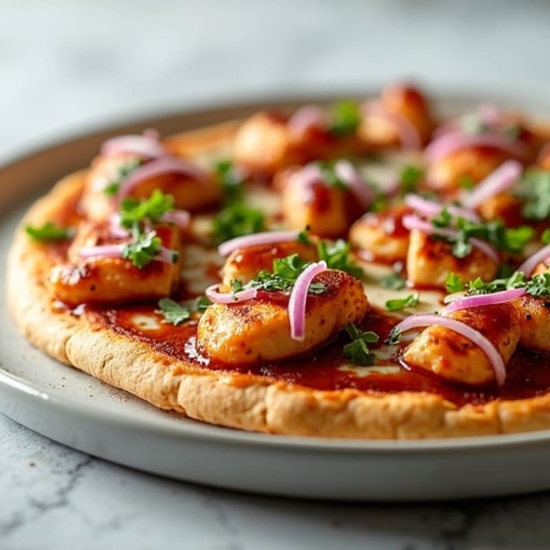 Crispy BBQ Chicken Flatbread Pizza