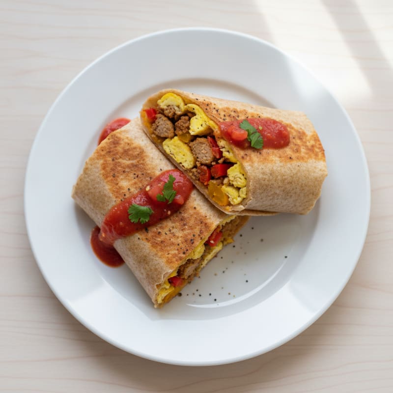 Southwest Turkey & Egg Breakfast Burrito