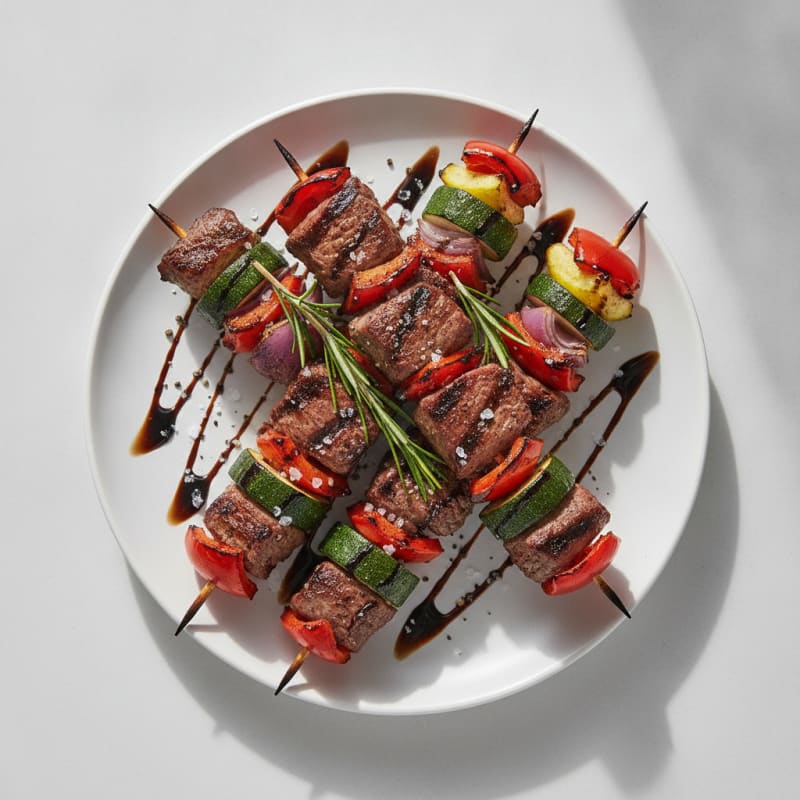 Grilled Venison Kebabs with Rosemary