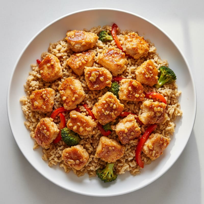 Crispy Honey-Garlic Chicken Stir-Fry