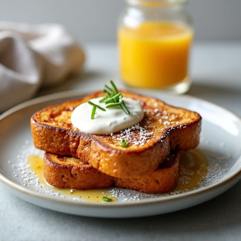 Protein-Packed Savory French Toast with Greek Yogurt Spread
