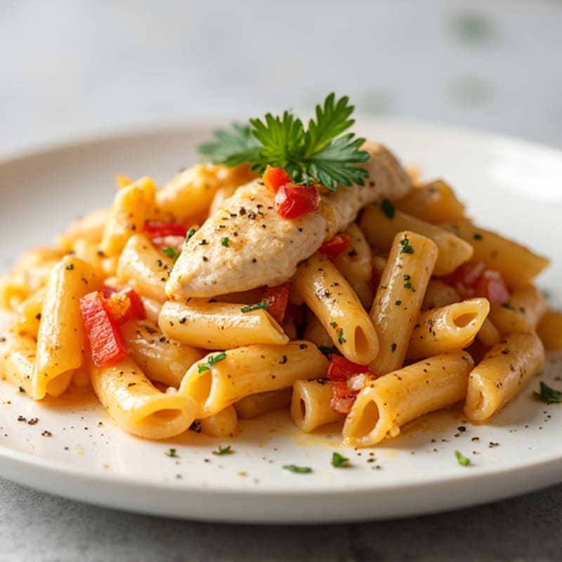 Creamy Cajun Chicken Pasta with Bell Peppers