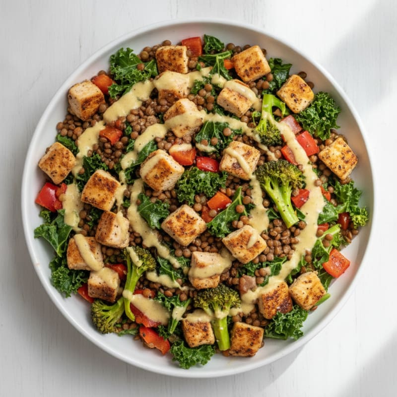 Lentil and Vegetable Power Bowl