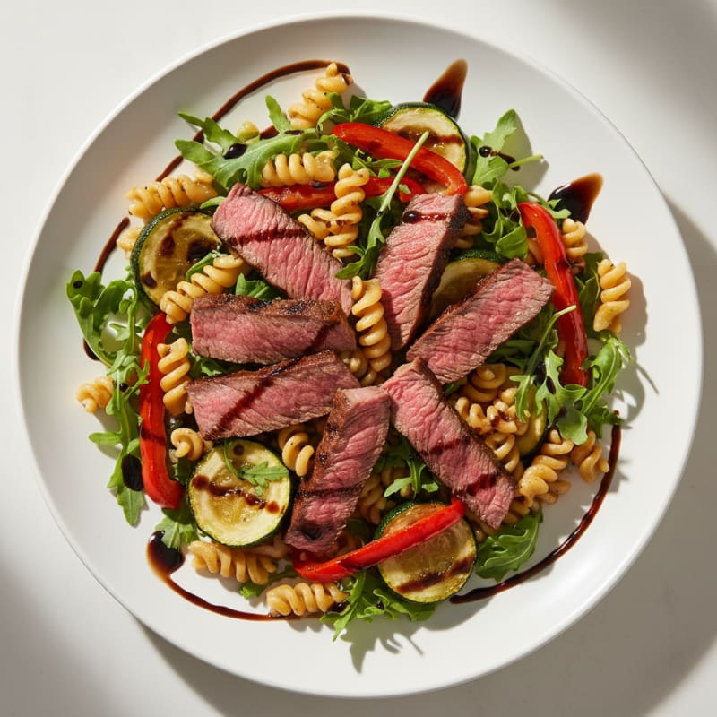 Grilled Steak Salad with Roasted Vegetables