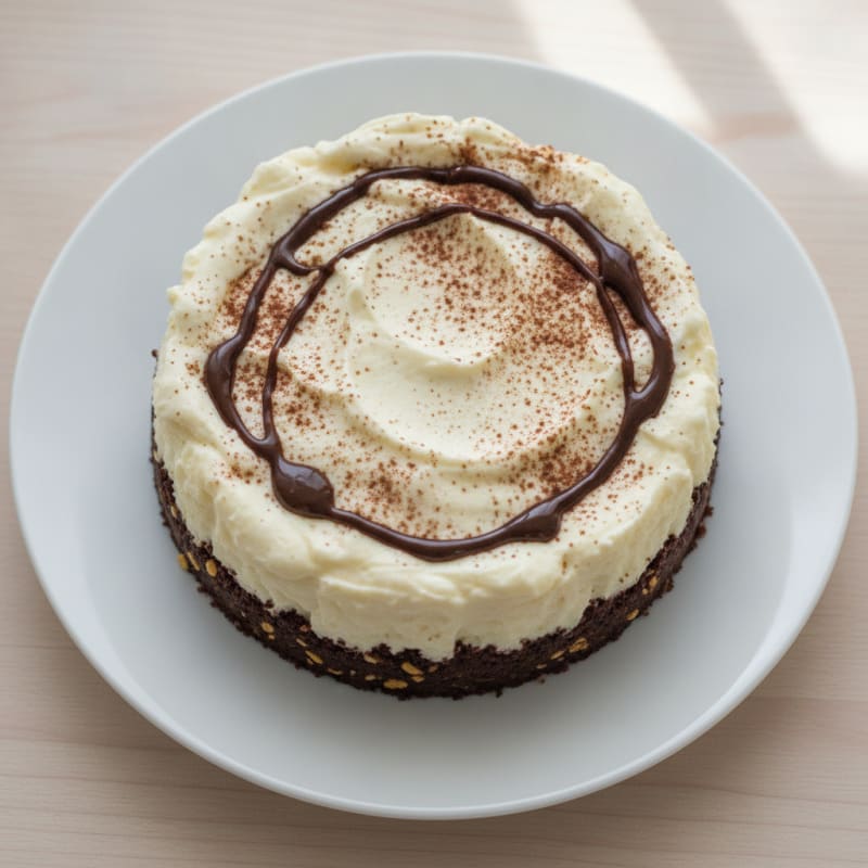 Greek Yogurt Protein Cheesecake with Chocolate Protein Crust