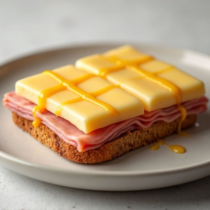 Open-Face Ham and Swiss Melt with Honey Mustard
