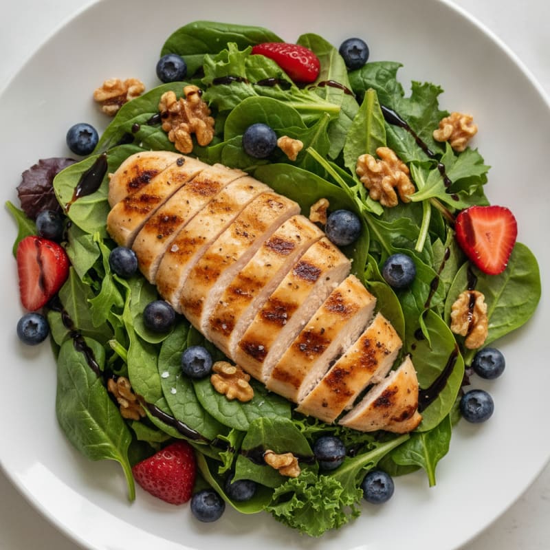 Grilled Chicken and Berry Salad