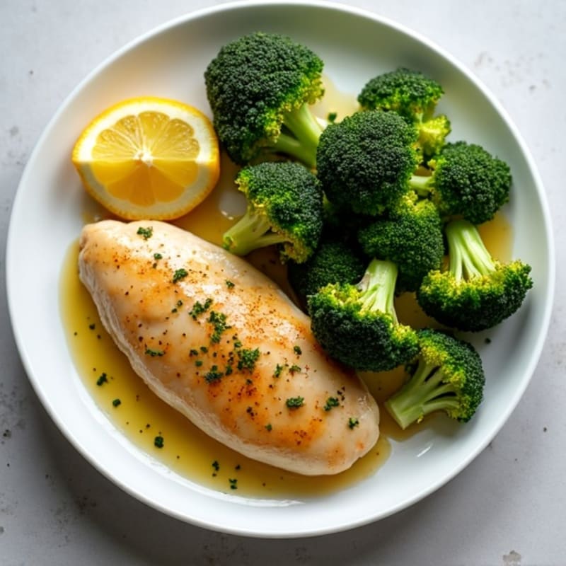 Sheet Pan Lemon Garlic Chicken with Roasted Broccoli
