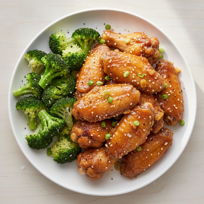 Honey-Garlic Glazed Chicken Wings