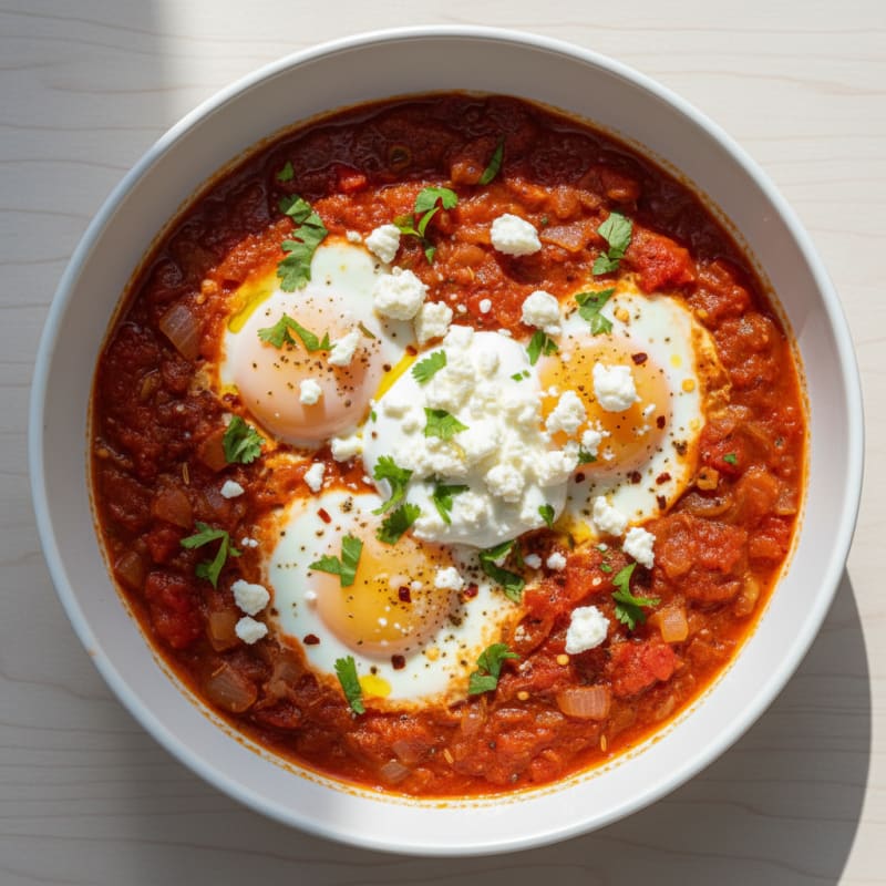 Spiced Tomato and Poached Egg Shakshuka