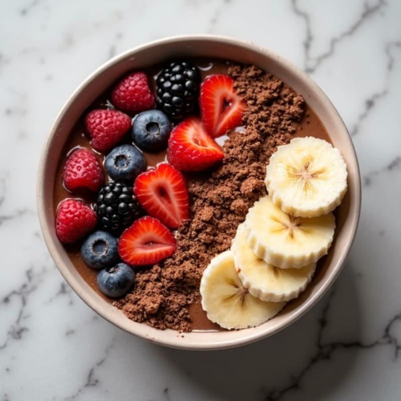 Chocolate Fudge Protein Smoothie Bowl
