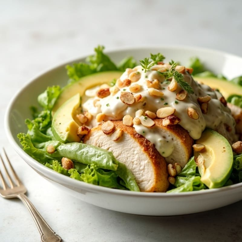 Creamy Chicken Salad with Crunchy Almonds
